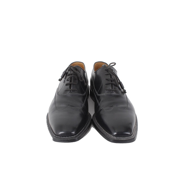 StefanoBi Shoes Sz 12 Black Lace Up Oxford Leather Dress Shoes