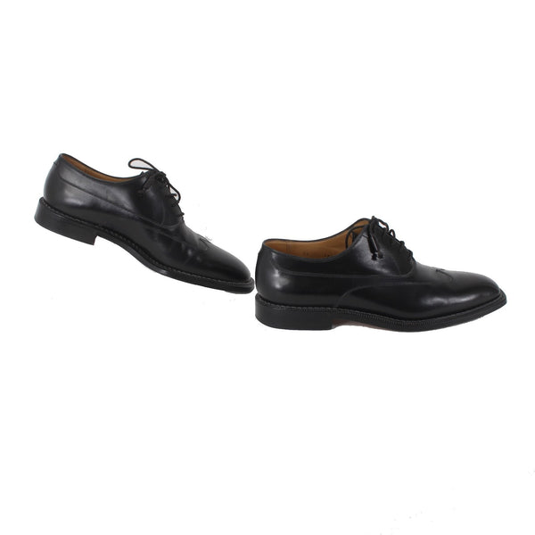 StefanoBi Shoes Sz 12 Black Lace Up Oxford Leather Dress Shoes