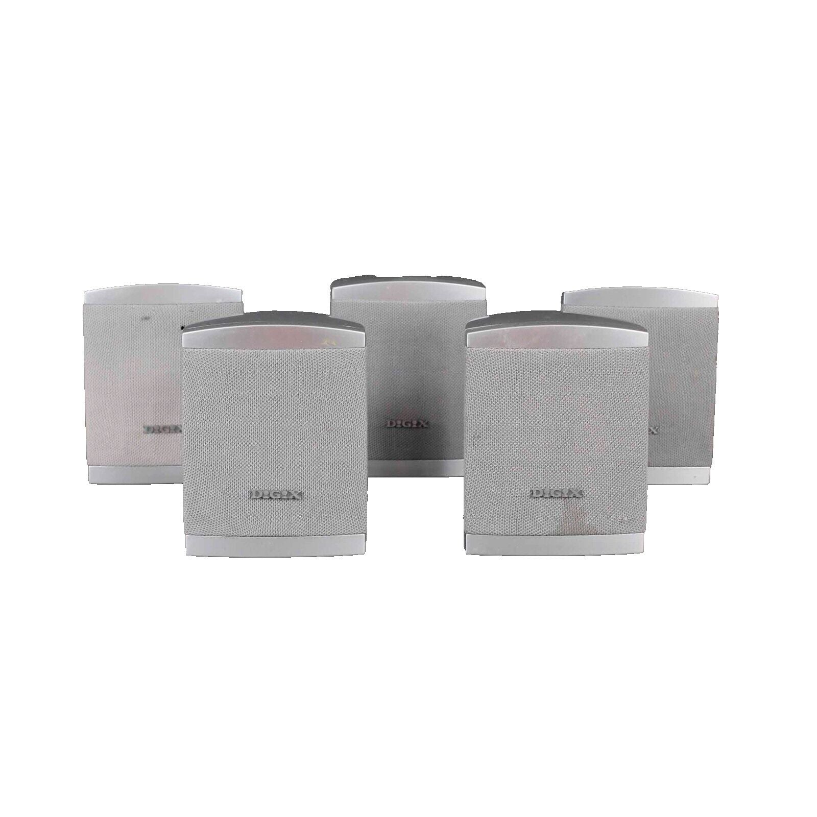 Digix Set Of 5 Gray Wired Surround Sound Speakers