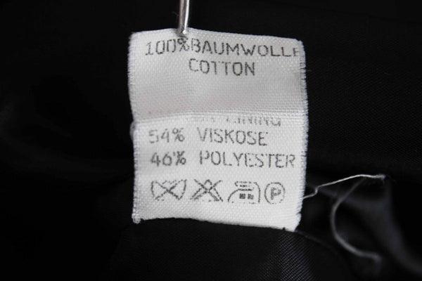 Mel & Me Jil Sander Sz 38 Black White Lined 100% Cotton Rayon Blend Jacket
