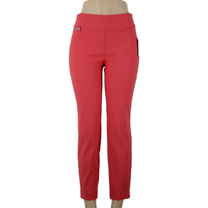 Premise NEW $58 Bengaline Sz XS x 26.5 Watermelon Pink Rayon Nylon Capri Pant