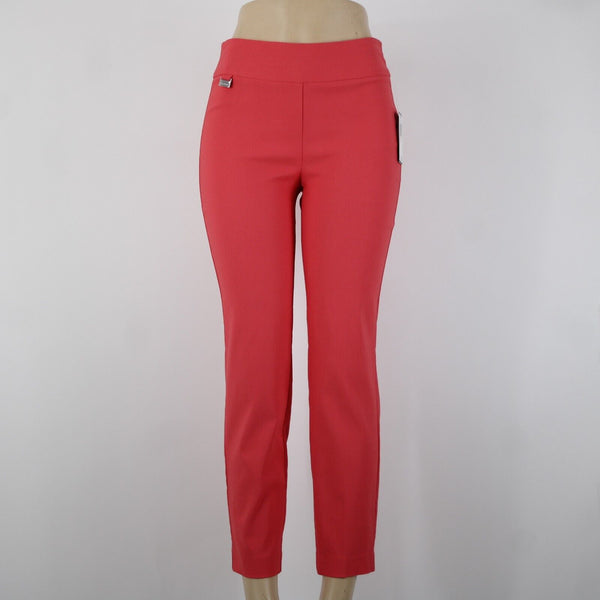 Premise NEW $58 Bengaline Sz XS x 26.5 Watermelon Pink Rayon Nylon Capri Pant