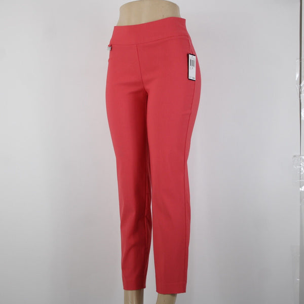 Premise NEW $58 Bengaline Sz XS x 26.5 Watermelon Pink Rayon Nylon Capri Pant
