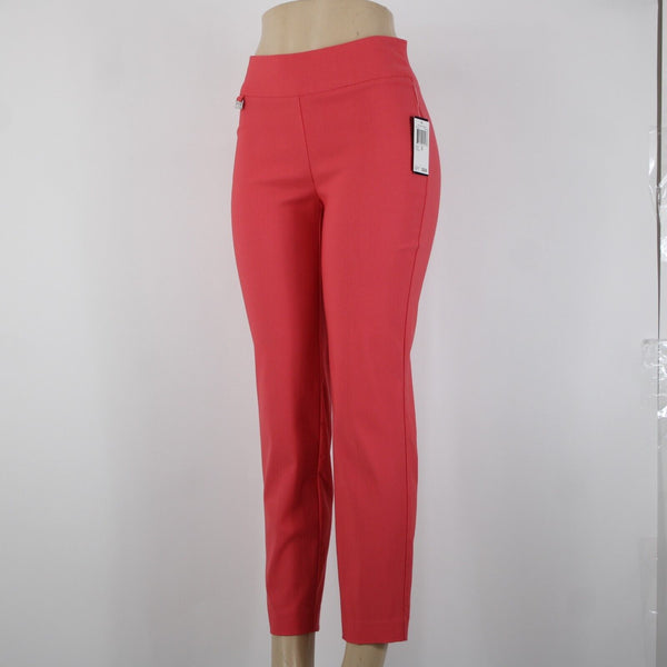 Premise NEW $58 Bengaline Sz XS x 26.5 Watermelon Pink Rayon Nylon Capri Pant