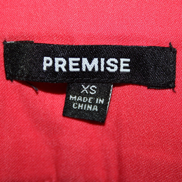 Premise NEW $58 Bengaline Sz XS x 26.5 Watermelon Pink Rayon Nylon Capri Pant