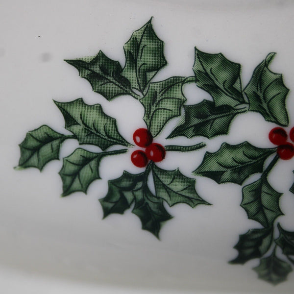 Baum Bros Formalities Cream Green Multi Ceramic Santa Sled 9 x 4 Decor