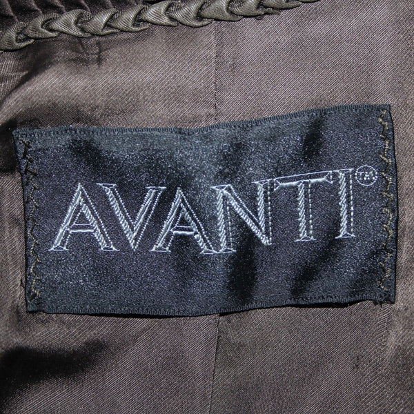 Avanti Chocolate Brown Collared Lined Pockets Mink Fur Coat