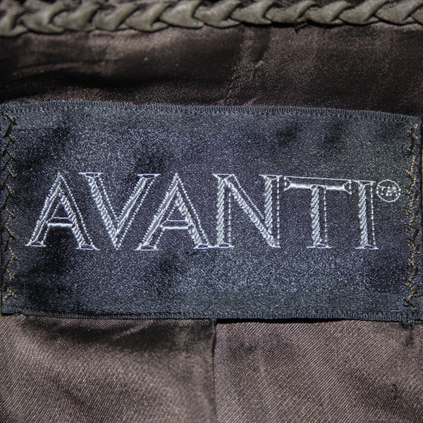 Avanti Chocolate Brown Collared Lined Pockets Mink Fur Coat