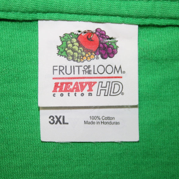 Fruit Of The Loom Shirt Sz 3XL Green Multi Colored Elf Design 100% Cotton Shirt