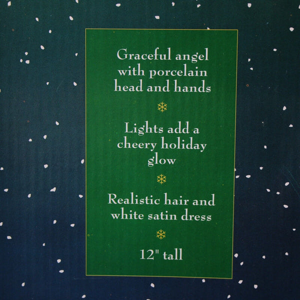 Traditions Porcelain 12" Lighted Angel Tree Topper