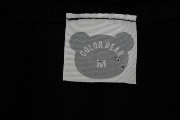 Color Bear Sz M Black Red White Blue Heart Flag Racerback Rayon Blend Top