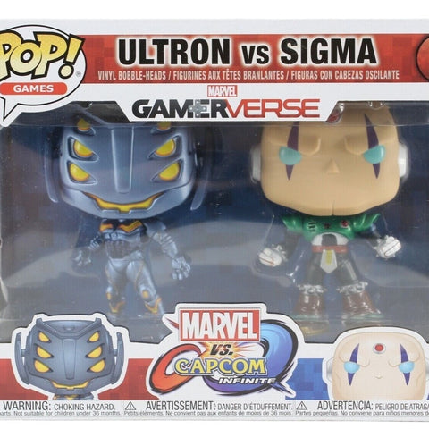 Funko POP Games Gamer Verse Ultron VS Sigma 2 Pack Bobble Heads