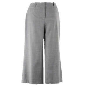 White House Black Market NEW NELL Sz 6 x 22 Grey Crop Wool Polyester Blend Pant