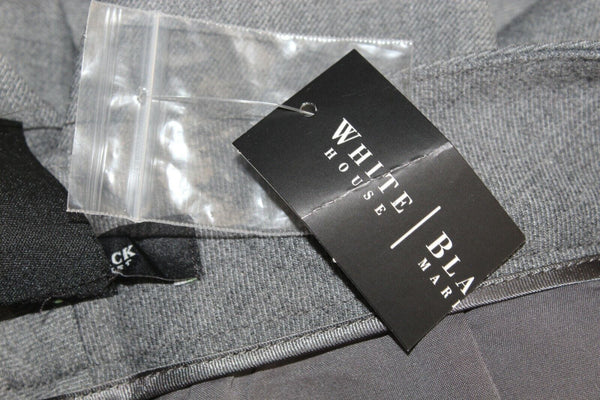 White House Black Market NEW NELL Sz 6 x 22 Grey Crop Wool Polyester Blend Pant