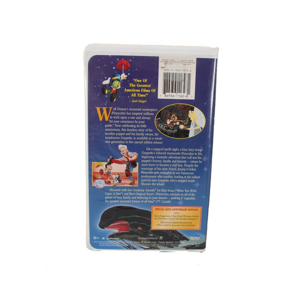 Disney VHS 60th Anniversary Pinocchio VHS