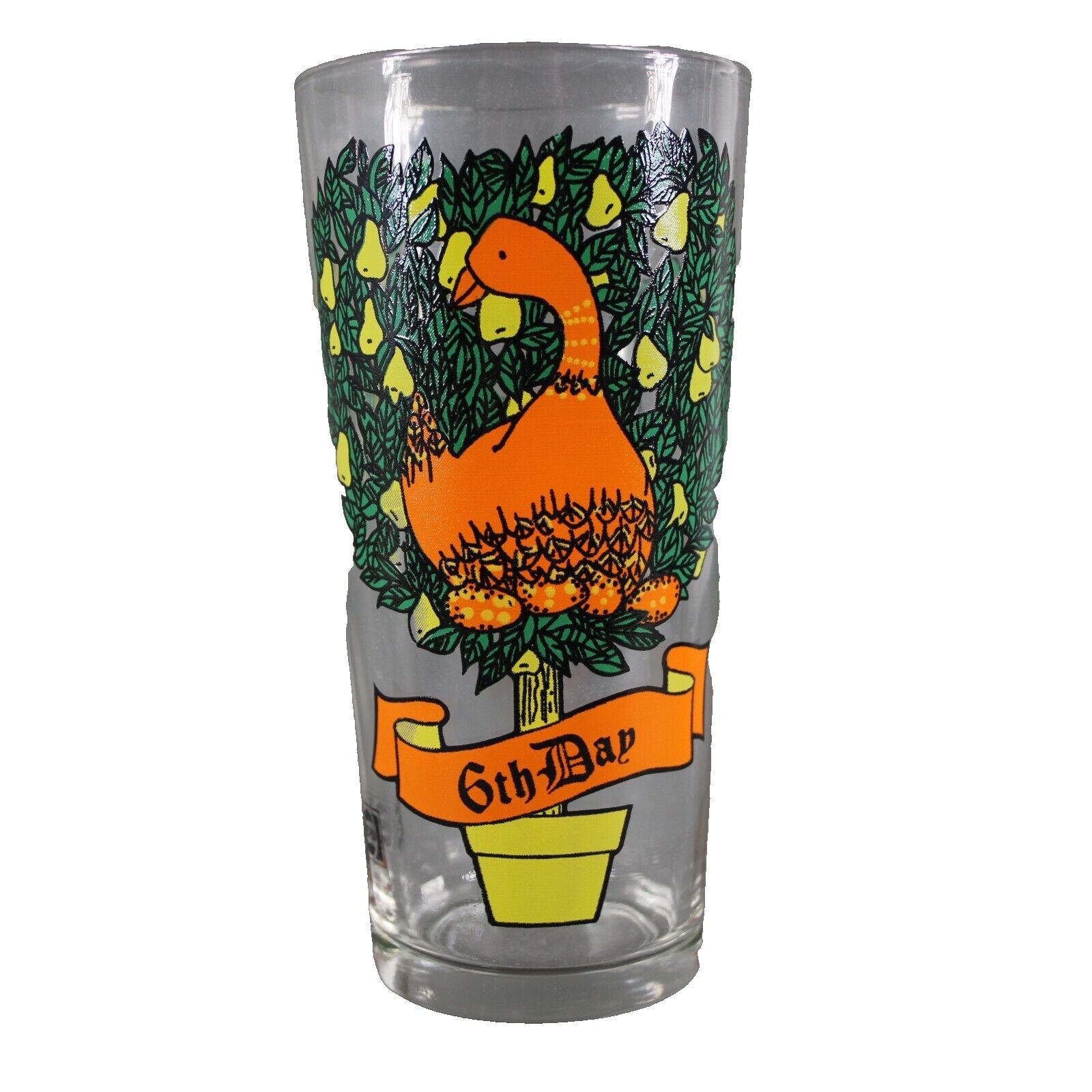 12 Days Of Christmas Day 6 Glass Cup