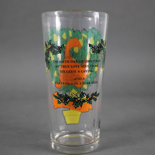 12 Days Of Christmas Day 6 Glass Cup