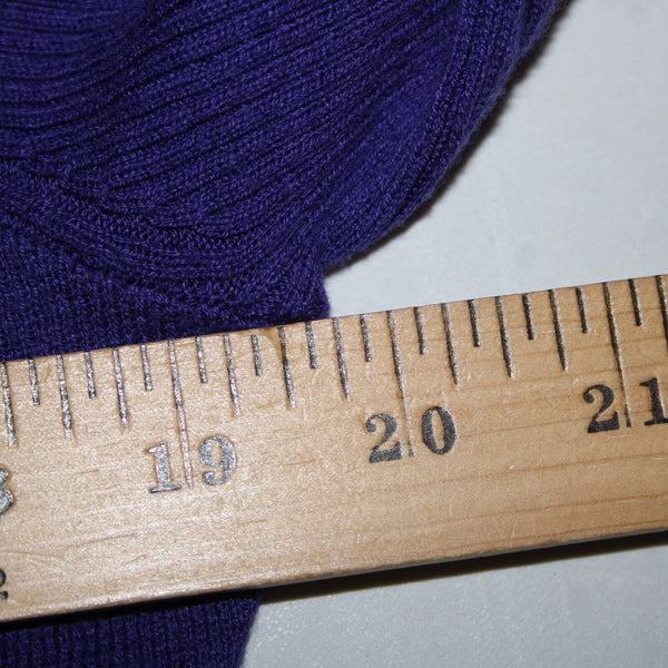Simply Vera Sz M Purple Asymmetrical Draped Cotton Rayon Wrap Sweater