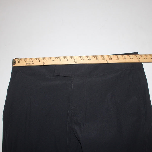 Lululemon Pant Sz 36 Black Pockets Straight Leg Nylon Spandex Pant