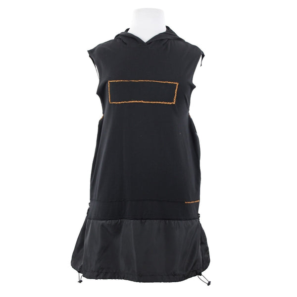 Dandify Black Multi Color Hooded Cat Kitten No Fabric Label Dress