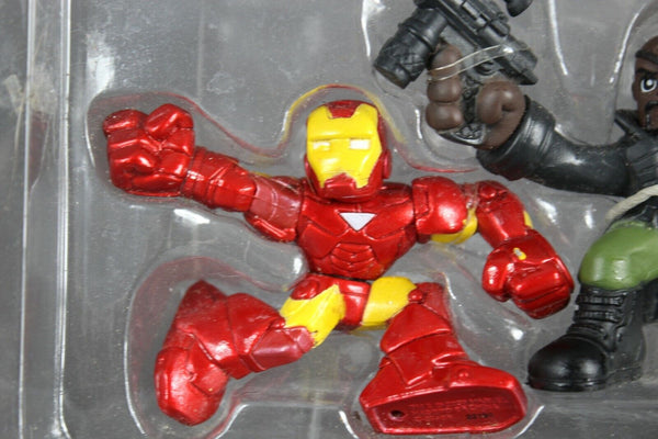 Hasbro Iron Man, Nick Fury, Green Goblin Mini Collectible Figures