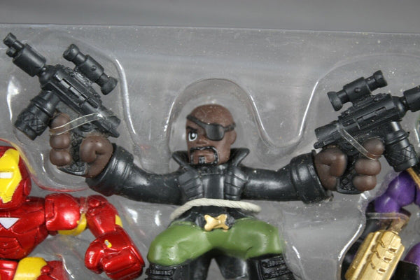 Hasbro Iron Man, Nick Fury, Green Goblin Mini Collectible Figures
