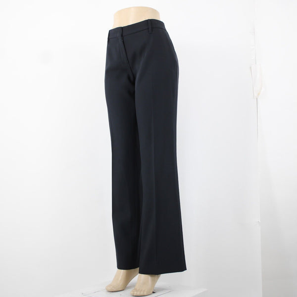Prada Sz 46 x 33.5 Navy Slash Pockets No Fabric Label Dress Pant
