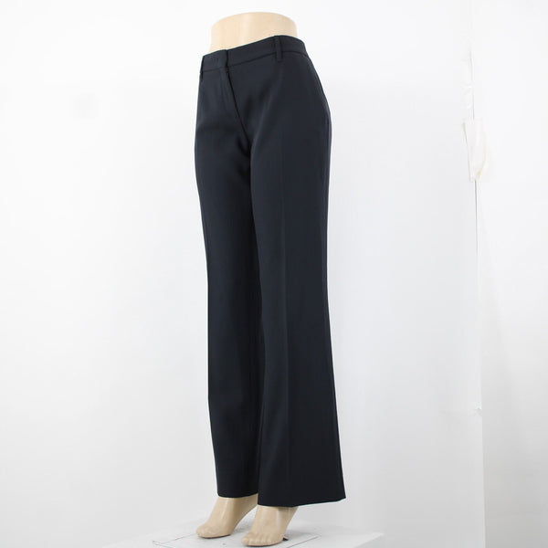 Prada Sz 46 x 33.5 Navy Slash Pockets No Fabric Label Dress Pant