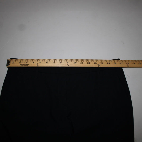 Prada Sz 46 x 33.5 Navy Slash Pockets No Fabric Label Dress Pant