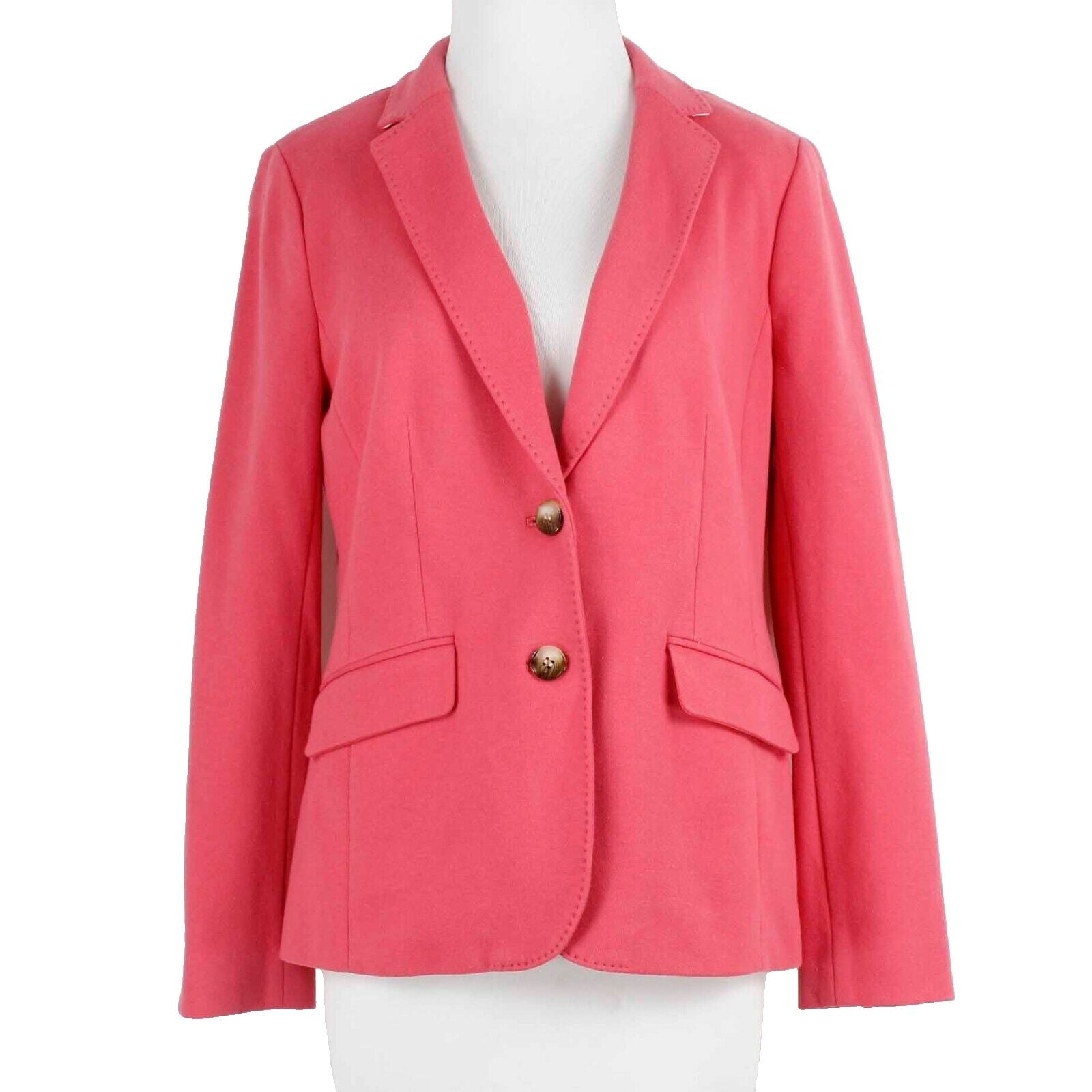 Talbots NEW $150 Aberdeen Sz 8 Coral Pink Lined Cotton Nylon Poly Jacket