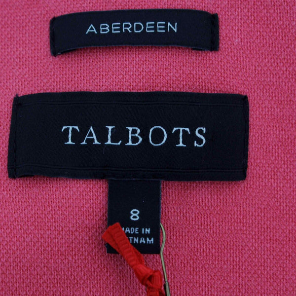 Talbots NEW $150 Aberdeen Sz 8 Coral Pink Lined Cotton Nylon Poly Jacket
