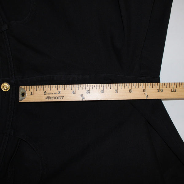 St John Jeans Sz 6 x 30 Black Five Pockets Straight Leg Jeans