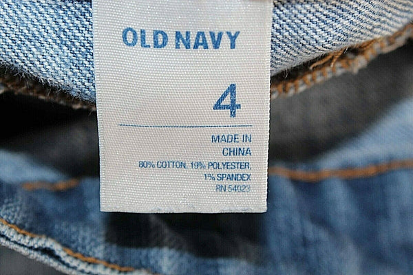 Old Navy The Diva Sz 4 x 15 Faded Blue Bermuda Cotton Blend Jean Shorts