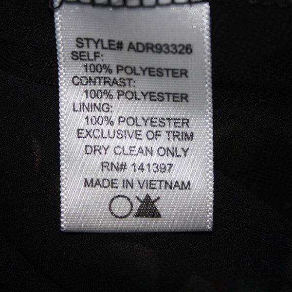 Astr Sz XS Black Multi Color V Neck Lined Sleeveless 100% Polyester Dress