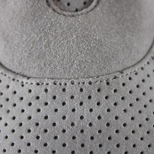 Linea Paolo Booties Sz 11 M gray Silver Hardware Zipper Suede Leather Ankle Boot