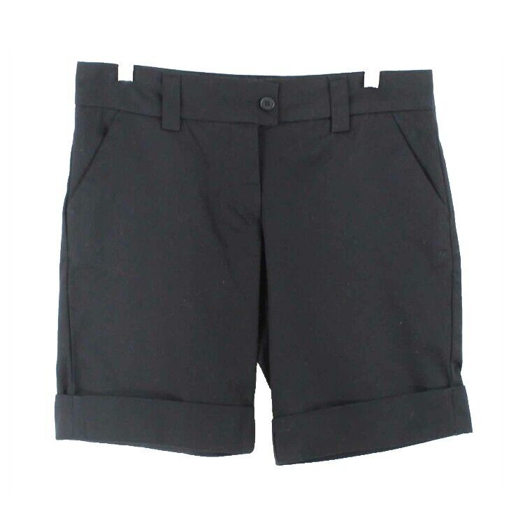 The Limited Drew? Sz 4 X 10 Black Cotton Blend Cuffed Walking Short