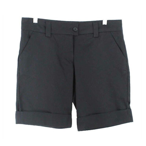 The Limited Drew? Sz 4 X 10 Black Cotton Blend Cuffed Walking Short