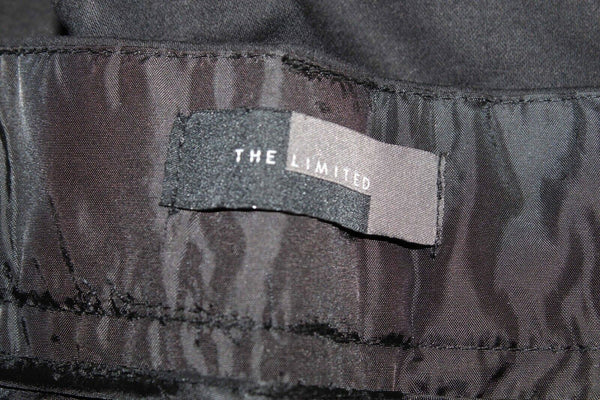 The Limited Drew? Sz 4 X 10 Black Cotton Blend Cuffed Walking Short