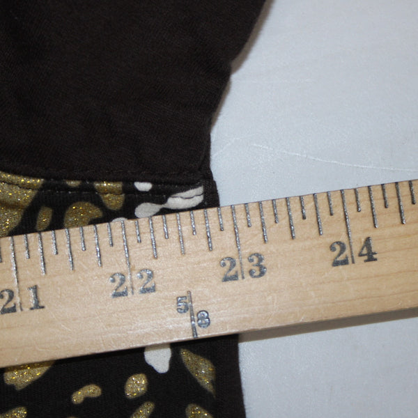 Koret Sport Jacket Sz PXL Wild Wish Brown Gold Multi Zip Up 100% Cotton Jacket