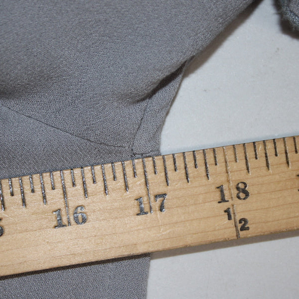 Kori America Romper NEW Sz M x 2 Gray Embordered Sleeve Ruching 100% Rayon