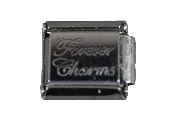 Forever Charms "Cypress Tree" Stainless Steel Stretch Link Italian Charm
