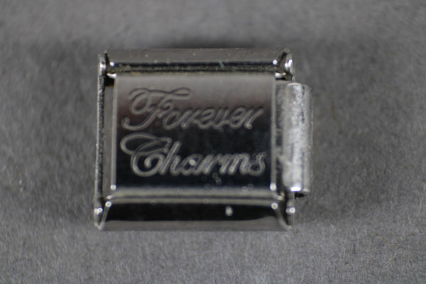Forever Charms "Cypress Tree" Stainless Steel Stretch Link Italian Charm
