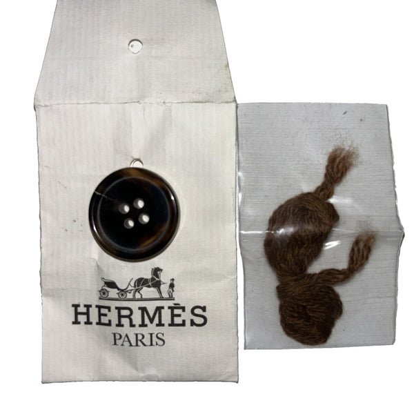 Hermes Paris Brown Thread And Button Repair Kit