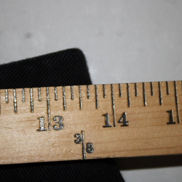 St John Signature Sz 8 x 29 Black Denim Pockets Logo Cotton Lycra Jeans