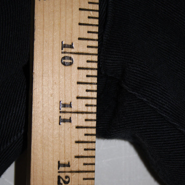 St John Signature Sz 8 x 29 Black Denim Pockets Logo Cotton Lycra Jeans