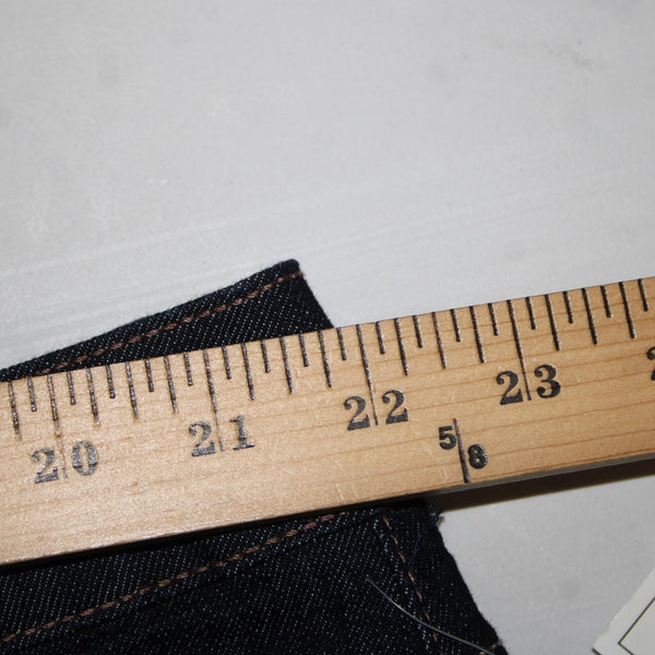 JMS NEW Short Sz 24WS x 28 Dark Blue Denim Pockets Straight Cotton Poly Jeans