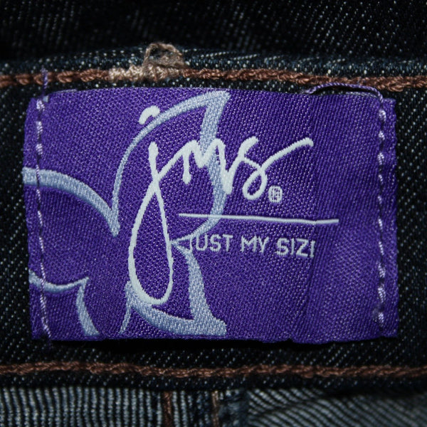 JMS NEW Short Sz 24WS x 28 Dark Blue Denim Pockets Straight Cotton Poly Jeans