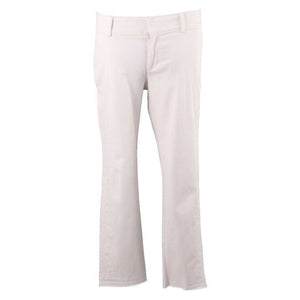 Ann Taylor LOFT NEW $60 Sz 6 x 27 GF Chino Tan Embroidered Raw Edge Pant
