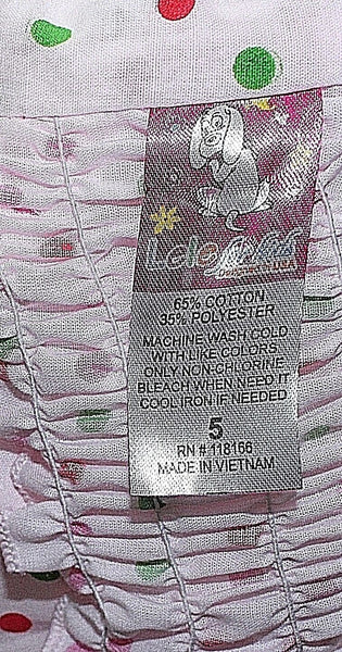 Lele For Kids NEW $45 Sz 5 Pink Green Red Multi Cotton Polyester Tiered Dress