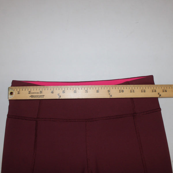 Lululemon AW Pant Sz 6 x 25 Brick Red Pink Pull On Nylon Lycra Elastane AW Pant